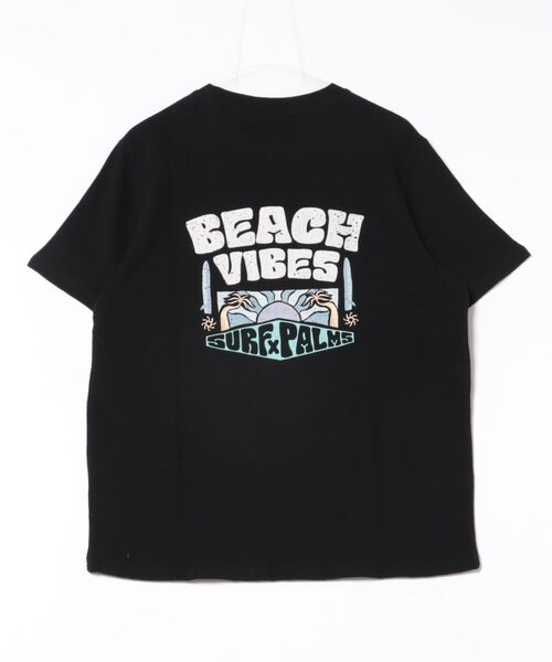 Kahiko(カヒコ)の「【Kahiko】SURF&Palms サニーメンズTシャツ(Tシャツ/カットソー・メンズ・ベージュ/ホワイト/ブルー/ブラック・FREE)」の7枚目の写真