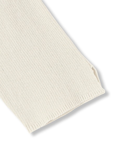 LAUTREAMONT（ロートレアモン）の「ペーパーヤーンリブニット≪手洗い可能≫（ニット/セーター・レディース・ブラック/ベージュ・9号）」の14枚目の写真