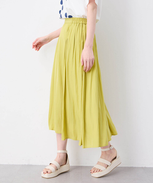 Petit Honfleur（プチオンフルール）の「フレアスカート（スカート・レディース・イエロー/ブルー/モカ/ネイビー・M/L）」の22枚目の写真