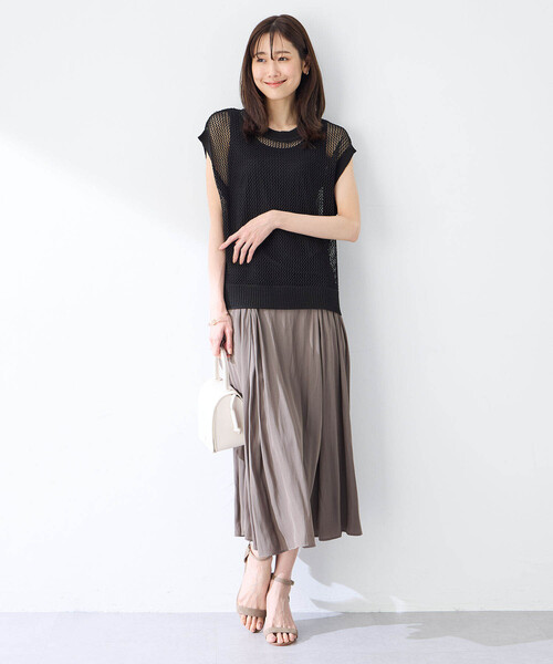 Petit Honfleur（プチオンフルール）の「フレアスカート（スカート・レディース・イエロー/ブルー/モカ/ネイビー・M/L）」の17枚目の写真