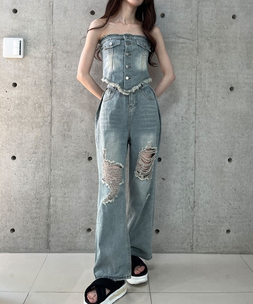  jeans トーナルミックスシャケット セットアップ セール】ジョーゼット ストレッチジャージ ／ リラックス