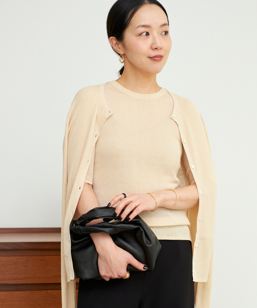 新品 plage プラージュ ニット ベージュ 値下げ待ちやめて下さい！ plage 「Plage」 Vネックニット FREE ベージュ レディース
