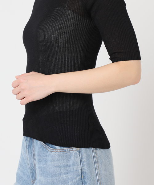 ニット セーター 「追加」whisper rib sheer プルオーバー レディース plage ニット セーター 「追加」whisper rib sheer プルオーバー