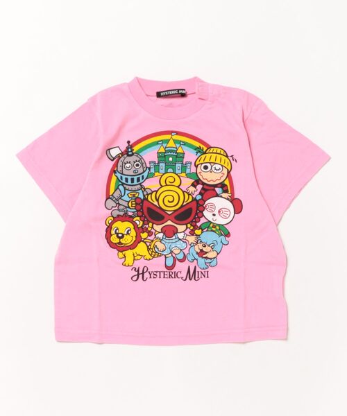 HYSTERIC MINI(ヒステリックミニ)の「OVER THE RAINBOW 半袖Tシャツ(Tシャツ/カットソー・キッズ・ブラック/ホワイト/ピンク・90)」の3枚目の写真