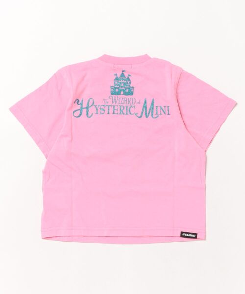 ヒステリックミニ テディ 総柄 サックス ブルー Tシャツ 120 Hysteric Mini(ヒステリックミニ) / Tシャツ/120cm/コットン/WHT