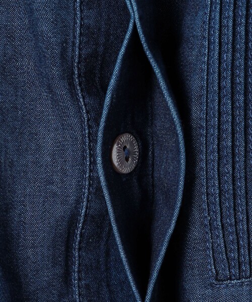 pheeta デニムブラウス 別注】＜Pheeta＞Trinity ショートスリーブ デニムシャツ MENS