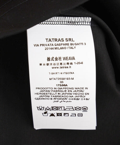 TATRAS（タトラス）の「TATRAS(タトラス) NUNKI ヌンキ（Tシャツ/カットソー・メンズ・ブラック/ホワイト・4/3/2/1）」の14枚目の写真