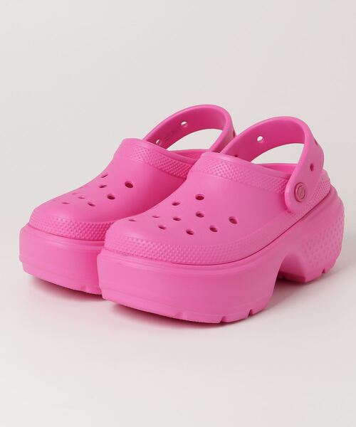 クロックスサンダル　W8 新品未使用 新品未使用クロックスサンダルw8 厚底 24.5センチから25センチ