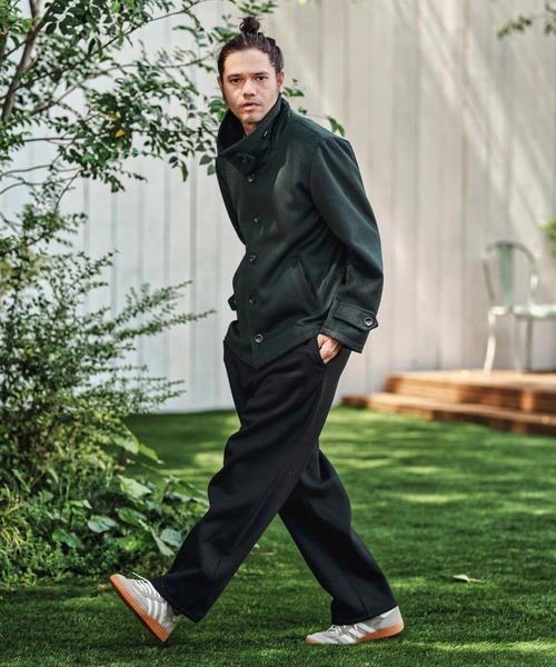 mp13786- Lining Boa Sweat Wide Straight Pants ワイドストレート