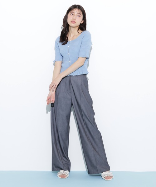 JILL by JILL STUART(ジルバイジルスチュアート)の「◇前後2way変形リブニット(ニット/セーター・レディース・ブルー/ホワイト/レッド・FREE)」の10枚目の写真