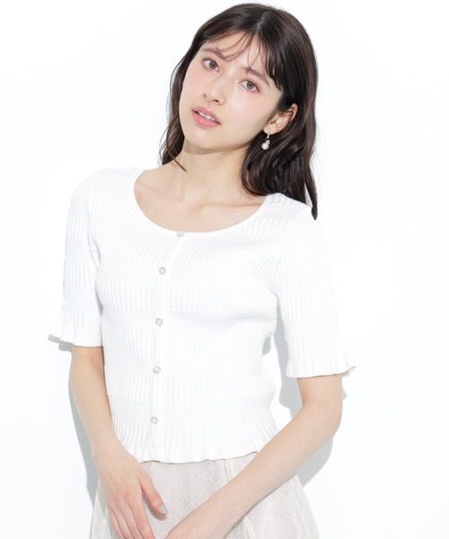 JILL by JILL STUART(ジルバイジルスチュアート)の「◇前後2way変形リブニット(ニット/セーター・レディース・ブルー/ホワイト/レッド・FREE)」の14枚目の写真