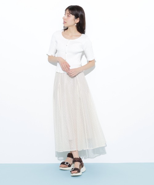 JILL by JILL STUART(ジルバイジルスチュアート)の「◇前後2way変形リブニット(ニット/セーター・レディース・ブルー/ホワイト/レッド・FREE)」の19枚目の写真