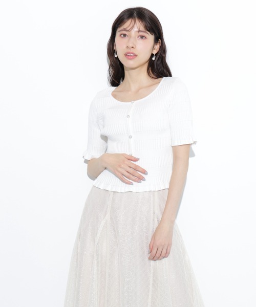 JILL by JILL STUART(ジルバイジルスチュアート)の「◇前後2way変形リブニット(ニット/セーター・レディース・ブルー/ホワイト/レッド・FREE)」の15枚目の写真