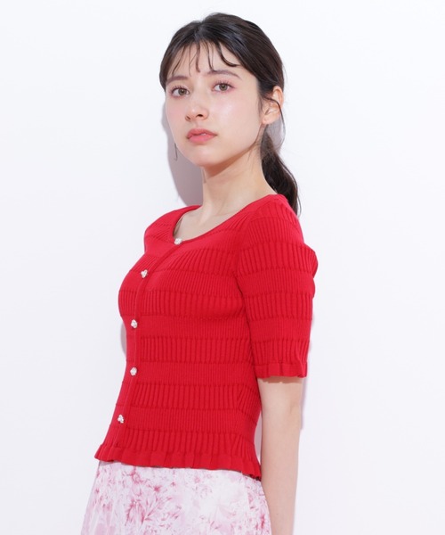 JILL by JILL STUART(ジルバイジルスチュアート)の「◇前後2way変形リブニット(ニット/セーター・レディース・ブルー/ホワイト/レッド・FREE)」の21枚目の写真