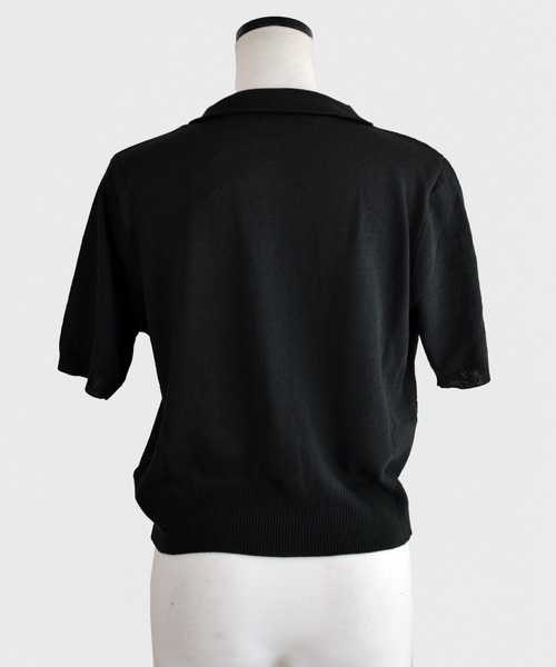 Marient(マリエント)の「ボタンポロニットカーデ(ニット/セーター・レディース・ブラック/アイボリー/ベージュ・FREE)」の8枚目の写真