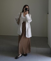 A part by | 【インフルエンサーyuiさんコラボ】ＹＵサテンナロースカート(スカート)