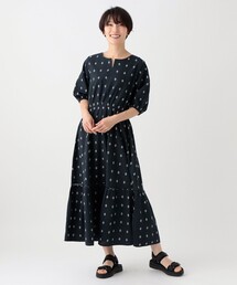 Afternoon Tea（アフタヌーンティー）の「小紋柄ジャカードワンピース（ワンピース）」