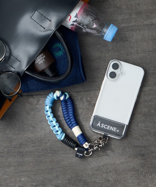 A SCENE（エーシーン）の「[A SCENE/エーシーン] DESIGN PARACORD STRAP デザイン パラコード ストラップ【追加】（スマホグッズ・レディース・オレンジ/マルチ/ブラック系/シルバー/ブルー/イエロー/グリーン/ブラック/ライトブルー/パープル/ネイビー・ONE SIZE）」の6枚目の写真