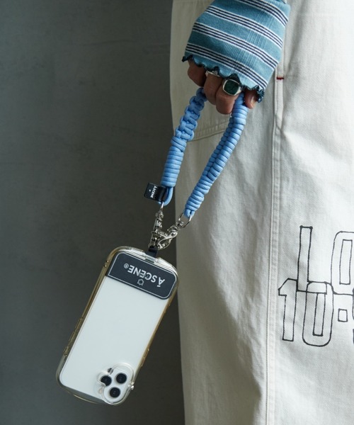 A SCENE（エーシーン）の「[A SCENE/エーシーン] DESIGN PARACORD STRAP デザイン パラコード ストラップ【追加】（スマホグッズ・レディース・オレンジ/マルチ/ブラック系/シルバー/ブルー/イエロー/グリーン/ブラック/ライトブルー・ONE SIZE）」の5枚目の写真