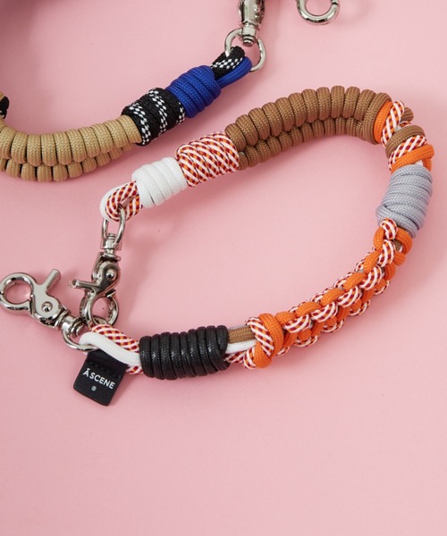 A SCENE（エーシーン）の「[A SCENE/エーシーン] DESIGN PARACORD STRAP デザイン パラコード ストラップ【追加】（スマホグッズ・レディース・オレンジ/マルチ/ブラック系/シルバー/ブルー/イエロー/グリーン/ブラック/ライトブルー・ONE SIZE）」の12枚目の写真