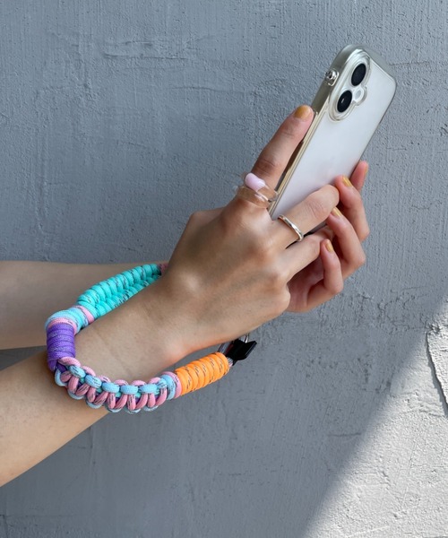 A SCENE（エーシーン）の「[A SCENE/エーシーン] DESIGN PARACORD STRAP デザイン パラコード ストラップ【追加】（スマホグッズ・レディース・オレンジ/マルチ/ブラック系/シルバー/ブルー/イエロー/グリーン/ブラック/ライトブルー・ONE SIZE）」の22枚目の写真