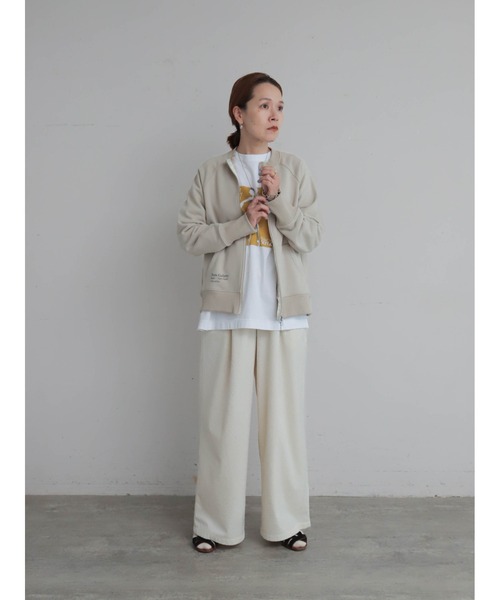 コットン裏毛 逆開ZIPトレーナー | NOMBRE IMPAIR