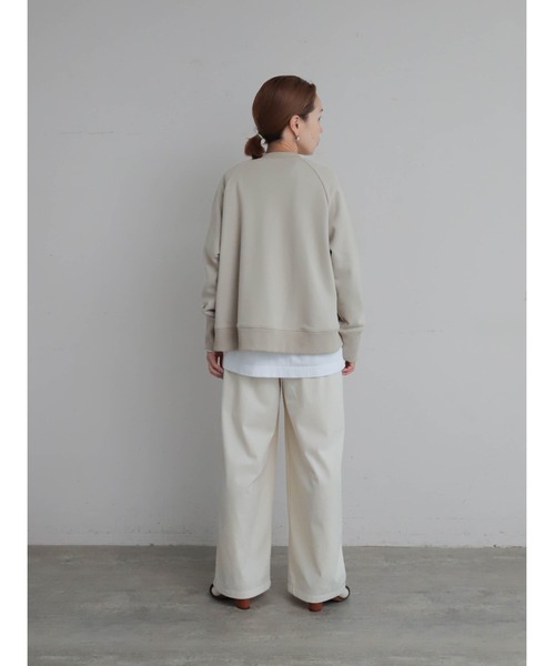 コットン裏毛 逆開ZIPトレーナー | NOMBRE IMPAIR