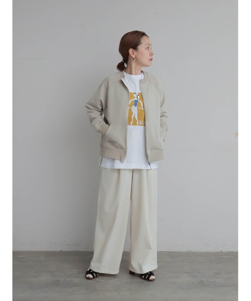 コットン裏毛 逆開ZIPトレーナー | NOMBRE IMPAIR