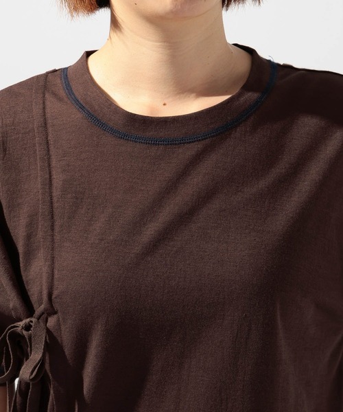 niko and...(ニコアンド)の「シアーリボンアレンジTシャツ(Tシャツ/カットソー・レディース・オフホワイト/ブルー/ブラウン/オレンジ・FREE)」の21枚目の写真