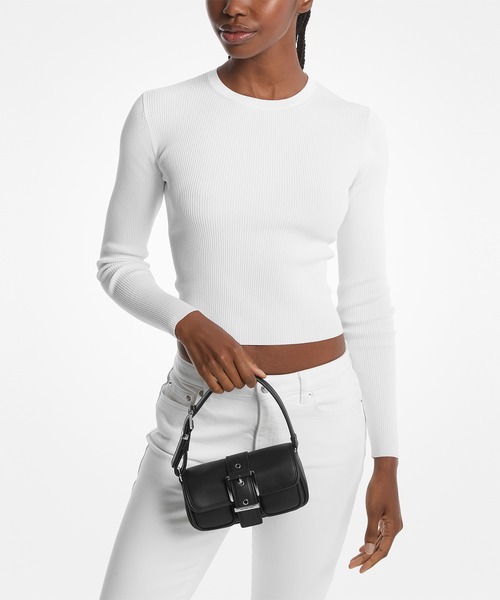 MICHAEL KORS(マイケルコース)の「COLBY レザー ショルダー エクストラスモール(ショルダーバッグ・レディース・ブラック・FREE)」の7枚目の写真