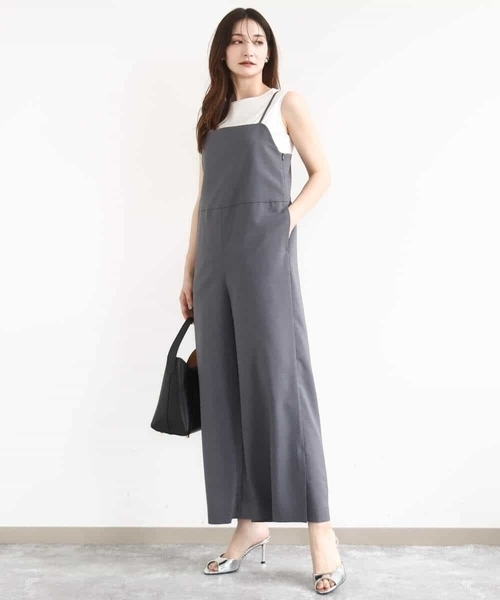 MK MICHEL KLEIN（エムケーミッシェルクラン）の「シルケットフライス ノースリーブカットソー/接触冷感/洗える（Tシャツ/カットソー・レディース・ホワイト/ブラック・38）」の14枚目の写真