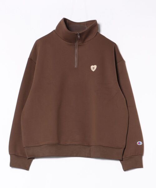 チャンミ チャンピオン レディース スウェット トレーナー HALF ZIP SWEATSHIRT