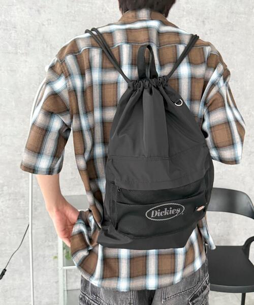 Dickies（ディッキーズ）の「WEGO/Dickies別注ナップサック（バックパック/リュック・レディース・ブラック/その他1・FREE）」の10枚目の写真