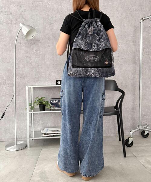 Dickies（ディッキーズ）の「WEGO/Dickies別注ナップサック（バックパック/リュック・レディース・ブラック/その他1・FREE）」の14枚目の写真