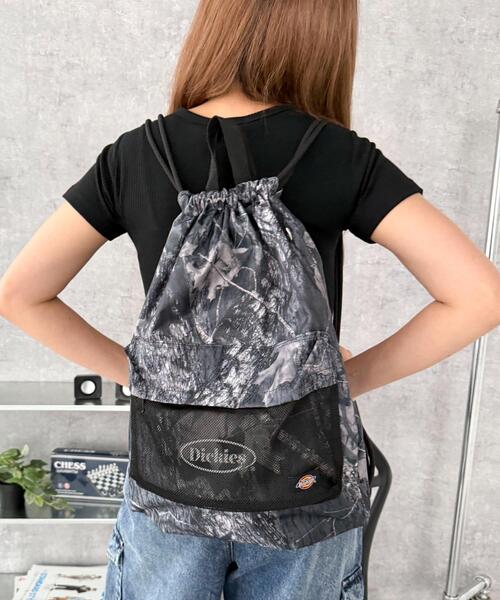 Dickies（ディッキーズ）の「WEGO/Dickies別注ナップサック（バックパック/リュック・レディース・ブラック/その他1・FREE）」の15枚目の写真