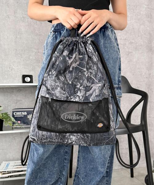 Dickies（ディッキーズ）の「WEGO/Dickies別注ナップサック（バックパック/リュック・レディース・ブラック/その他1・FREE）」の17枚目の写真