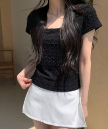 ポコポコ シアー半袖トップス