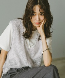 GLOBAL WORK | フェザージレベスト＊半袖Tシャツセット/572226(Tシャツ/カットソー)