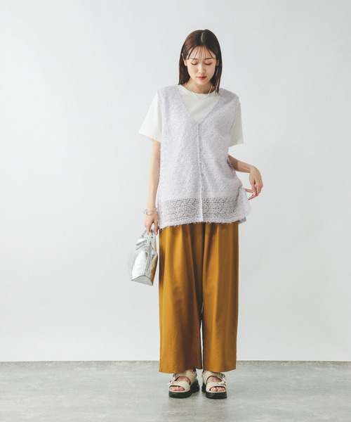 フェザージレベスト＊半袖Tシャツセット/572226（Tシャツ