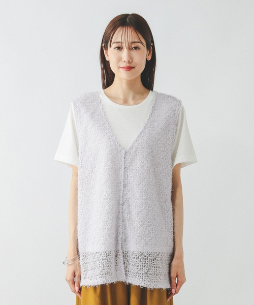 フェザージレベスト＊半袖Tシャツセット/572226（Tシャツ