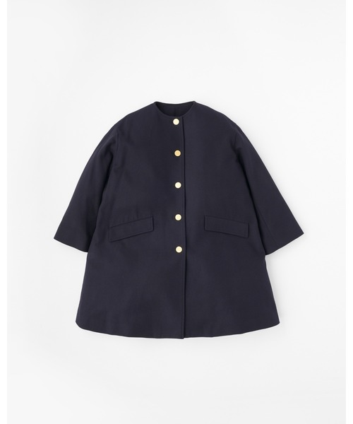Traditional Weatherwear(トラディショナルウェザーウェア)の「LINTON N/C(ステンカラーコート・レディース・ブラック/ネイビー・32/34)」の2枚目の写真
