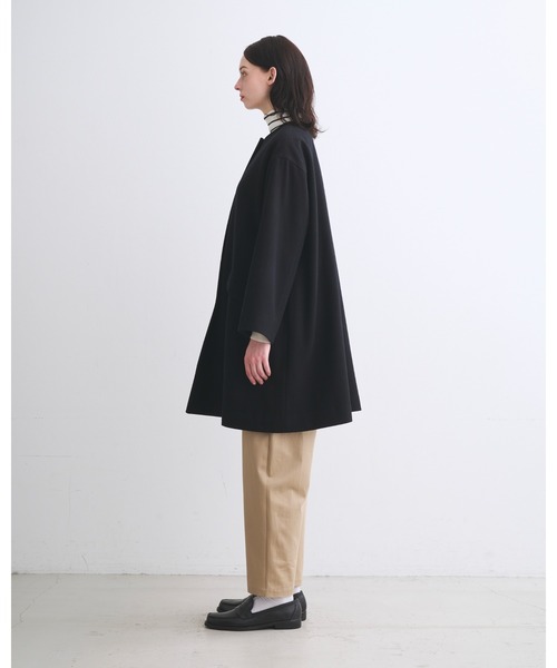 Traditional Weatherwear(トラディショナルウェザーウェア)の「LINTON N/C(ステンカラーコート・レディース・ブラック/ネイビー・32/34)」の3枚目の写真