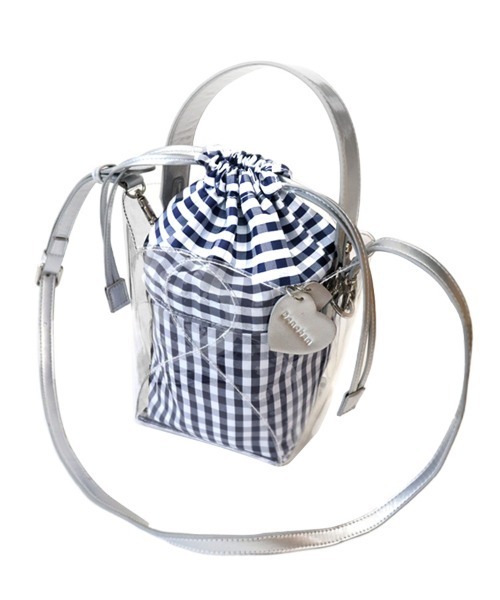 DONOBAN（ドノバン）の「ハートカットクリアバッグ（ショルダーバッグ・レディース・レッド/シルバー/ブラック・ONE）」の15枚目の写真