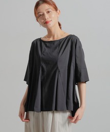 コットンレーヨンフレアTブラウス