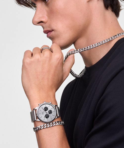 セール】「日本限定」Iconic Chronograph Mesh 42MM メンズ腕時計