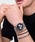 Daniel Wellington�i�_�j�G���E�F�����g���j�́u�u���{����vIconic Chronograph Mesh 42MM �����Y�r���v �V���o�[�^�u���b�N�i�A�i���O�r���v�j�v�b�u���b�N