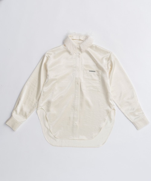 PRANK PROJECT(プランクプロジェクト)の「フェザーカラーシャツ / Feather Collar Shirt(シャツ/ブラウス・レディース・ブラック/アイボリー・FREE)」の19枚目の写真
