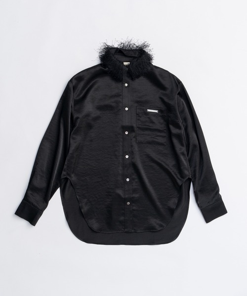 PRANK PROJECT(プランクプロジェクト)の「フェザーカラーシャツ / Feather Collar Shirt(シャツ/ブラウス・レディース・ブラック/アイボリー・FREE)」の20枚目の写真