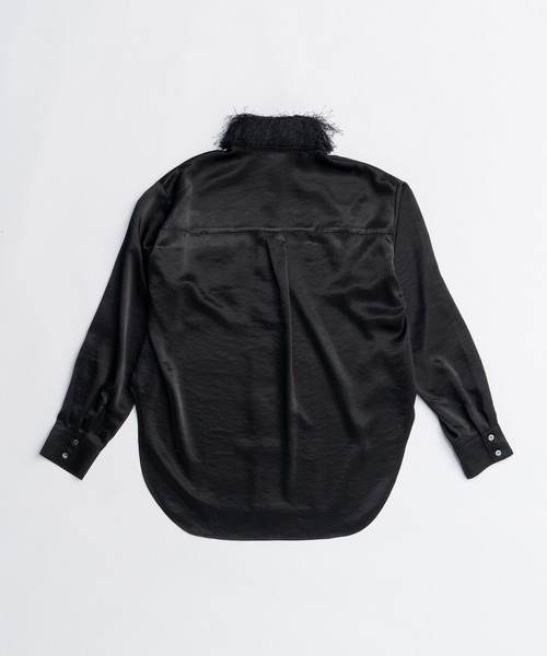 PRANK PROJECT(プランクプロジェクト)の「フェザーカラーシャツ / Feather Collar Shirt(シャツ/ブラウス・レディース・ブラック/アイボリー・FREE)」の21枚目の写真