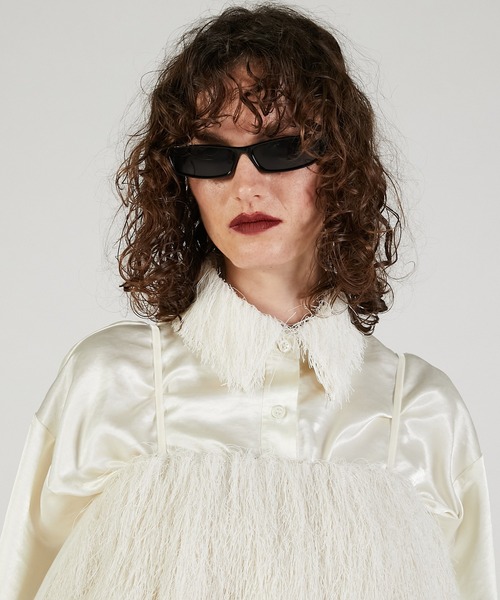 PRANK PROJECT(プランクプロジェクト)の「フェザーカラーシャツ / Feather Collar Shirt(シャツ/ブラウス・レディース・ブラック/アイボリー・FREE)」の11枚目の写真